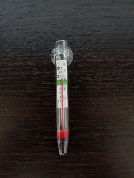 Aquarium Thermometer mit Sauger Terrarium Thermometer Glasthermometer